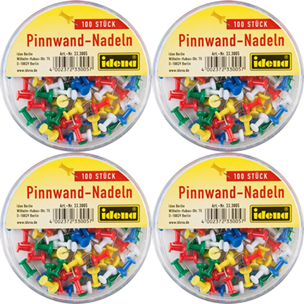 Idena 333005 - Pushpins, 100 pcs. (4)