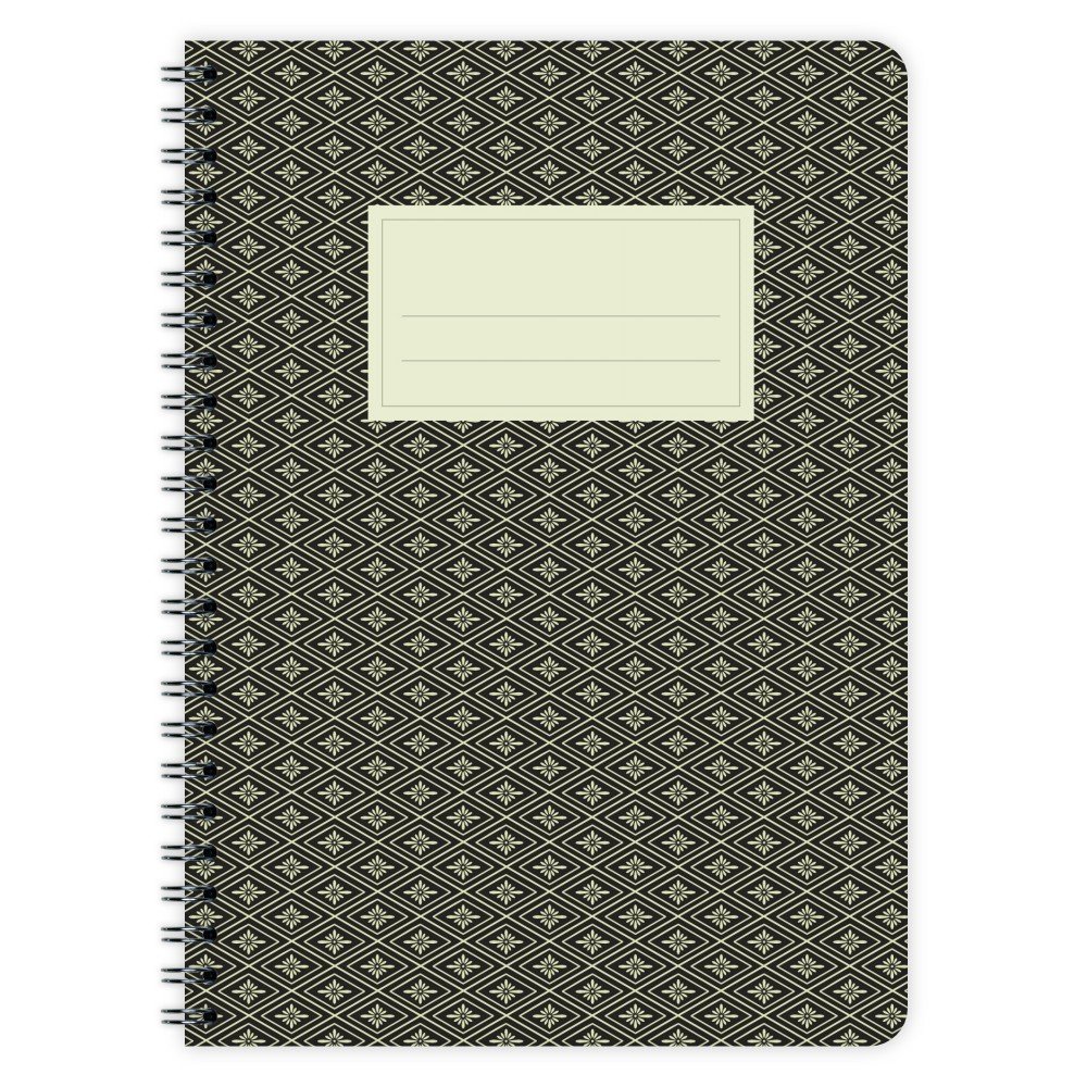etmamu 600 Japanese Pattern No. 4 A5 Notepad, 60 Blank Sheets