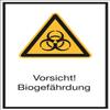 Caution Biohazard Sign, Self-Adhesive PVC, 210 x 297 mm, ASR A1.3 / ISO 7010 W009 view 1