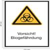 Caution Biohazard Sign, Self-Adhesive PVC, 210 x 297 mm, ASR A1.3 / ISO 7010 W009 view 2