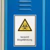Caution Biohazard Sign, Self-Adhesive PVC, 210 x 297 mm, ASR A1.3 / ISO 7010 W009 view 3