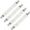 LIHAO 4-Piece Adjustable Sheet and Ironing Board Cover Clips, White view 1