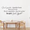 GRAZDesign Kitchen Wall Decal “Guten Appetit Buon Appetito,” Wall Sticker for Dining Room, Self-Adhesive Kitchen Decor, 136 x 50 cm, 054 Turquoise view 1