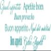 GRAZDesign Kitchen Wall Decal “Guten Appetit Buon Appetito,” Wall Sticker for Dining Room, Self-Adhesive Kitchen Decor, 136 x 50 cm, 054 Turquoise view 2