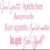 GRAZDesign Kitchen Wall Decal Guten Appetit Buon Appetito, Dining Room Sticker, Self-Adhesive Kitchen Decor, 82 x 30 cm, 045 Light Pink view 2