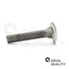 OPIOL QUALITY M6 x 35 mm Stainless Steel A2/V2A Carriage Bolts, DIN 603, 10-Pack view 4