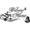 GRAZDesign Hallway Wall Decal Welcome Home, Wall Sticker for Entryway, Quote, 73 x 40 cm, 073 Dark Gray view 2
