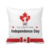 beatChong Canada Independence Day Maple Leaf Flag Square Throw Pillow Cover, Home Decor Gift view 1