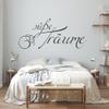 GRAZDesign Bedroom Wall Decal, “Sweet Dreams” Sticker Above Bed, 112 x 50 cm, 043 Lavender view 1