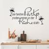 GRAZDesign Kitchen Wall Decal Sayings The Best Parties | Self-Adhesive Kitchen Sticker - 81 x 40 cm / 070 Black view 1