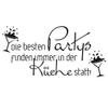 GRAZDesign Kitchen Wall Decal Sayings The Best Parties | Self-Adhesive Kitchen Sticker - 81 x 40 cm / 070 Black view 2