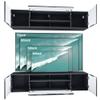 Vladon Mogan Wall Unit, Matte Black/Sawn Oak – Modern Wall Unit with 2 TV Boards (181 x 147 x 35 cm) view 3