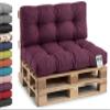 Gutekissen Pallet Cushion, Quilted Purple Seat Cushion 120 x 80 cm view 1