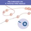Griffin Bead Cord 100% Natural Silk #2 Medium Blue view 3