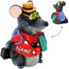 Large Mouse Tourist Money Bank with Suitcase, Backpack and Bag view 3
