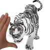 ELLU Large White Tiger Iron-On Patch, Embroidered view 1