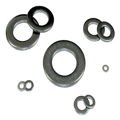 SN-TEC A2 Stainless Steel Flat Washers DIN 125, 21.0 mm, 25 pcs