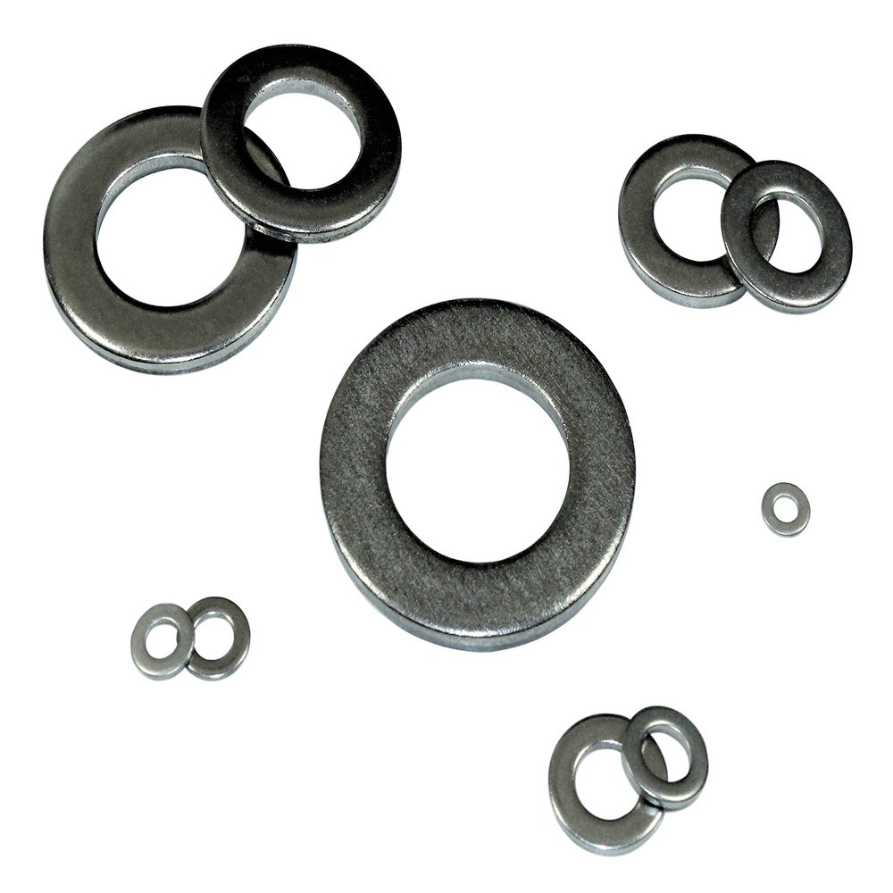 SN-TEC A2 Stainless Steel Flat Washers DIN 125, 21.0 mm, 25 pcs