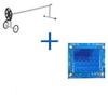 International Pool Protection Thermal Cover Set, 400-Micron GeoBubble, Reinforced Perimeter, 10 x 4.5 m, with 81 mm Telescopic Reel view 1