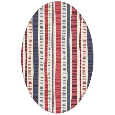 Modern Blue and Pink Graphic “Dotted Lines” Wallpaper, 2.6 m x 46.5 cm
