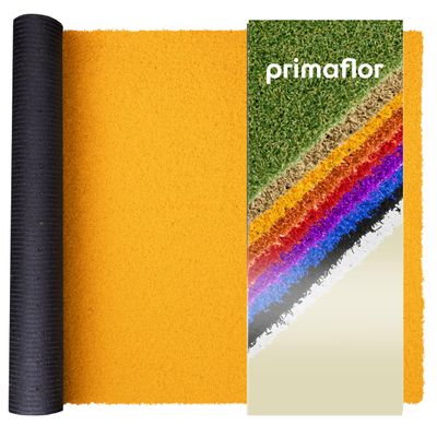 Primaflor Fun4You Artificial Grass | 200 x 550 cm | Yellow | 12 mm | UV-Stabilized | Water-Permeable | Outdoor Turf Carpet for Boat Decks & Sports