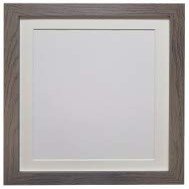 Frames by Post H7 Picture Frame, Dark Grey with Ivory Mount, 24 x 18 in Image Size, 45 x 30 cm, Plastic Glazing