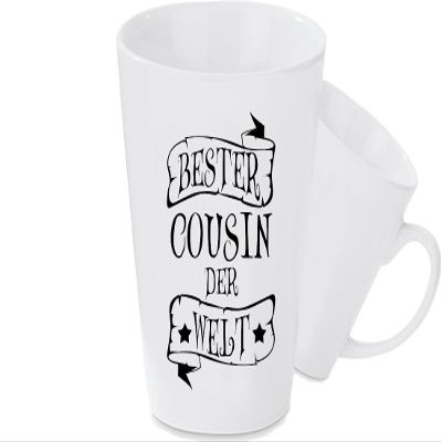 Shirtinstyle Conical Ceramic Mug, World's Best Cousin