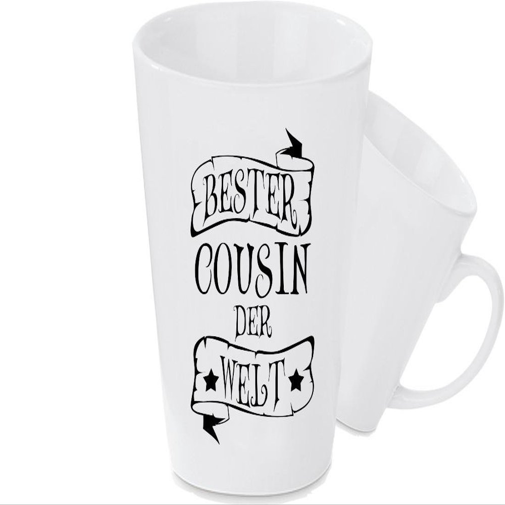 Shirtinstyle Conical Ceramic Mug, World's Best Cousin