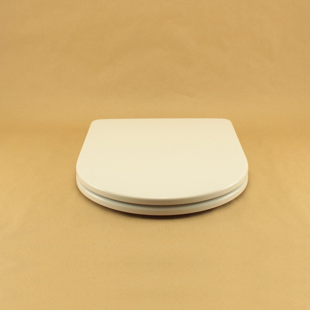 Toilet Seat for VITRA S50, TERMOINDUR, White, Stainless Steel Hinges, Standard or Soft-Close