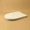 Toilet Seat for VITRA S50, TERMOINDUR, White, Stainless Steel Hinges, Standard or Soft-Close view 3