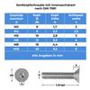 Stahlia M8 x 45 mm Stainless Steel Countersunk Screws, 10-Pack, Hex Socket, Full Thread, DIN 7991 view 4