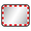 TMS PRO SHOP Stainless Steel Traffic Mirror with Plastic Frame, Red/White, Rectangular, 60 x 45 cm, Item No. 41053 view 1