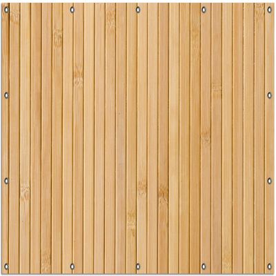 Wallario Outdoor Poster for Garden or Balcony, Light Wood Panels, Approx. 120 x 180 cm