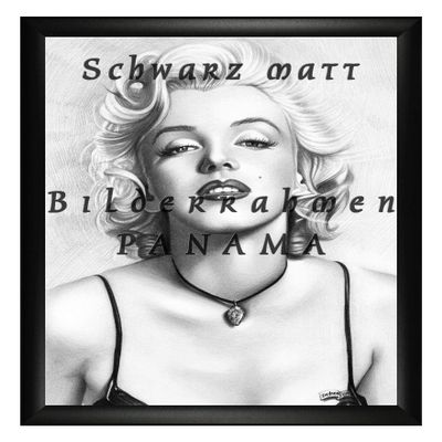 Homedecoration Panama Picture Frame 62 x 94 cm, Matte Black, with 1 mm Anti-Reflective Acrylic Glass