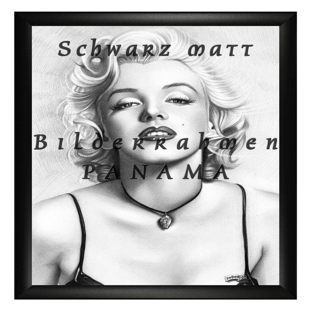 Homedecoration Panama Picture Frame 62 x 94 cm, Matte Black, with 1 mm Anti-Reflective Acrylic Glass