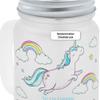 printplanet Personalized Handled Drinking Glass with Straw, Elisa, Flying Unicorn view 4