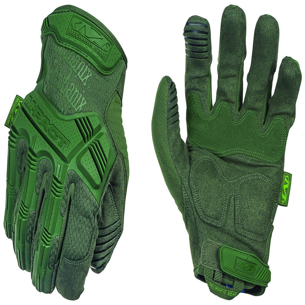 Mechanix Wear M-Pact Tactical Gloves, Green, Medium