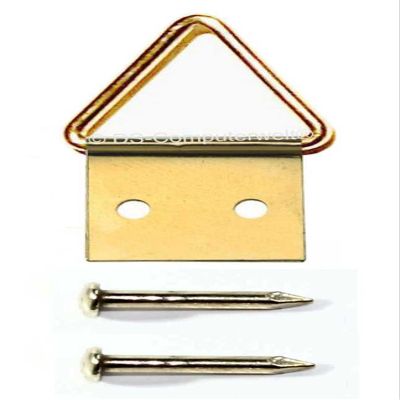 70 Picture Hanging Hooks, Size 3 (28 x 14 mm), Including Nails