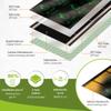 Mi-Heat Premium 230V Heating Film, 50 cm, 130 W/m², 0.5 x 14 m (7 m²), Electric Underfloor Heating for Laminate and Parquet, Infrared Film Heating, Cuttable Every 25 cm view 3