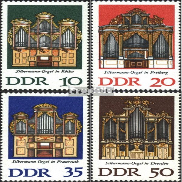 Prophila Collection East Germany 2111-2114 Complete Issue MNH 1976 Organs Stamps