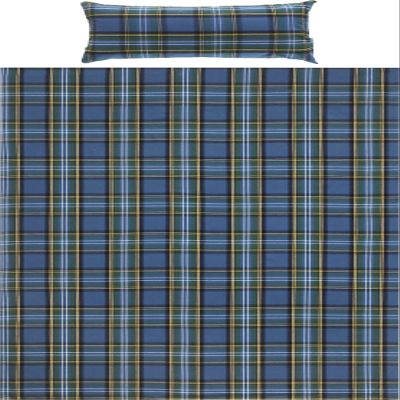 Erwin Müller Warm Flannel Bedding Set, Blue-Green, 40x80 cm / 155x200 cm