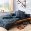 Erwin Müller Warm Flannel Bedding Set, Blue-Green, 40x80 cm / 155x200 cm view 3