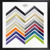 Ottavia Picture Frame 60 x 90 cm Solid Wood, Rounded, Elegant, Matte Black, Anti-Reflective Acrylic Glazing view 1