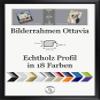 Ottavia Picture Frame 60 x 90 cm Solid Wood, Rounded, Elegant, Matte Black, Anti-Reflective Acrylic Glazing view 2