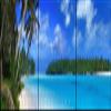 Giant Panorama Fence Print – Privacy Strips for Double-Wire Mesh Fences, XXL Lagoon view 1