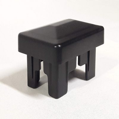 OuM 50-Piece Rectangular Inner Fence Post Caps 40 x 60 mm, Black
