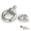 OPIOL QUALITY M10 Eye Bolts, Similar to DIN 580, Cast and Polished Stainless Steel A2/V2A, 2-Pack view 4