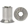 OPIOL QUALITY M5x15 Sleeve Nuts, Countersunk Head, Hex Socket, Stainless Steel A1/VA, 2-Pack view 1