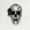 DEKADRON Viva la Vida Metal Skull Wall Decoration, 3D Silhouette, 43 x 61 cm view 1