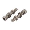 sourcing map 10-Piece M5 x 30 mm 304 Stainless Steel Knurled Socket Screws with Nuts and Washers view 4